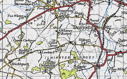 Old map of Crock Street in 1945