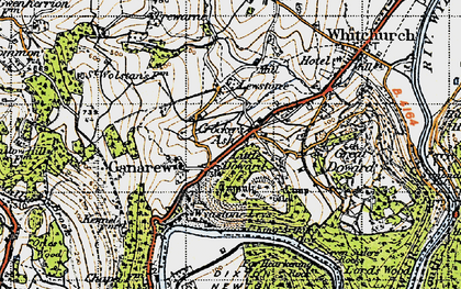 Old map of Wyastone Leys in 1947