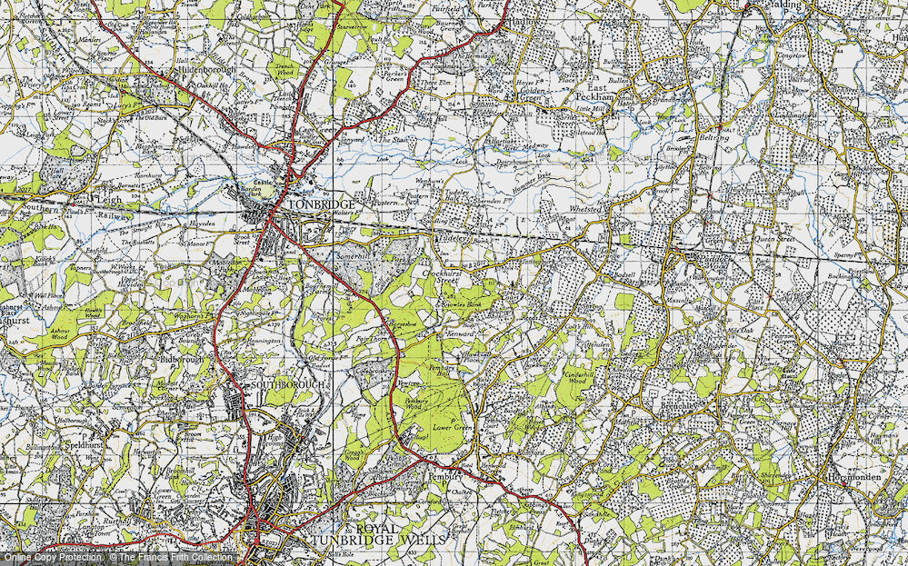 Old Map of Crockhurst Street, 1946 in 1946