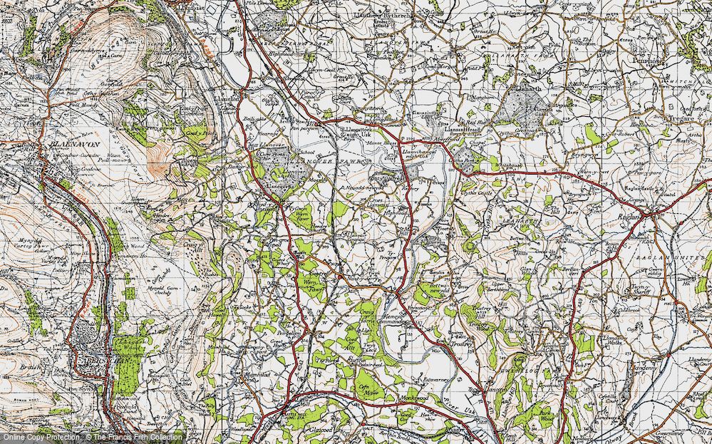 Old Map of Croes Llanfair, 1946 in 1946