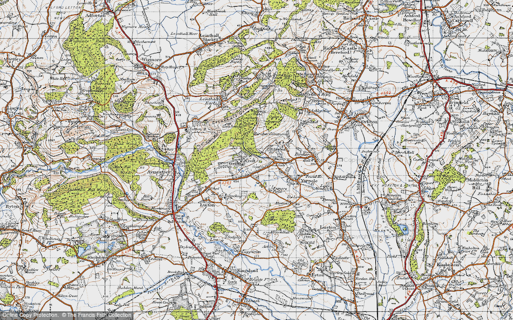 Old Map of Croft, 1947 in 1947