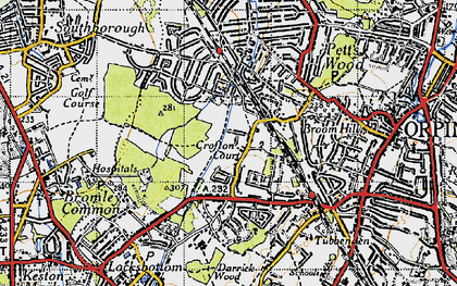 Old map of Crofton in 1946