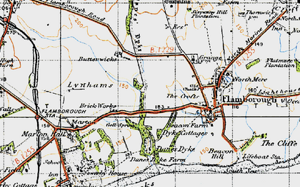 Old map of Crofts, The in 1947