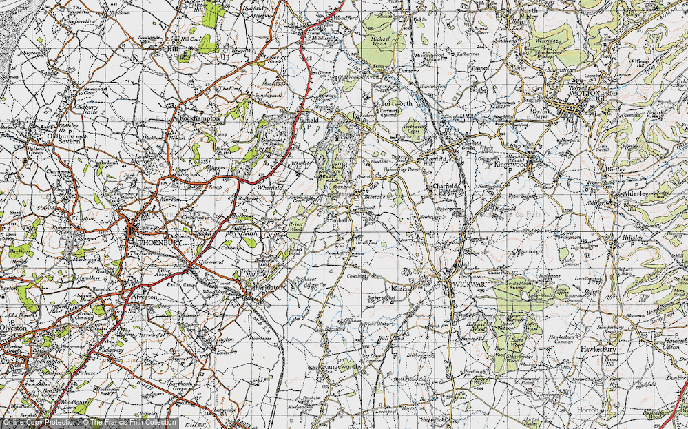 Old Map of Cromhall, 1946 in 1946