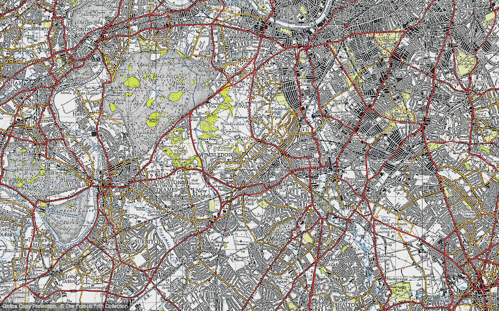 Old Map of Crooked Billet, 1945 in 1945