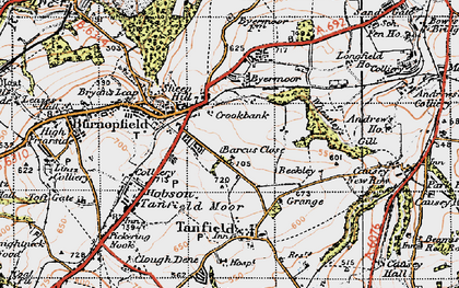 Old map of Beckley in 1947