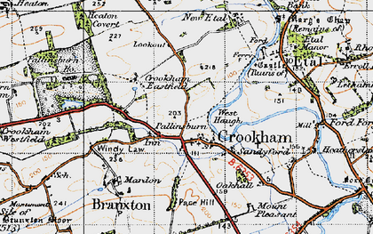 Old map of Crookham in 1947