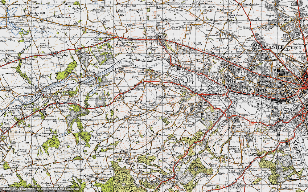 Old Map of Crookhill, 1947 in 1947