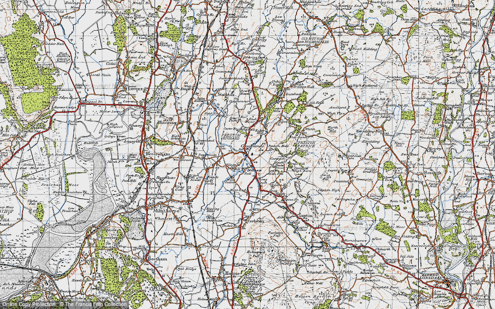 Old Map of Crooklands, 1947 in 1947