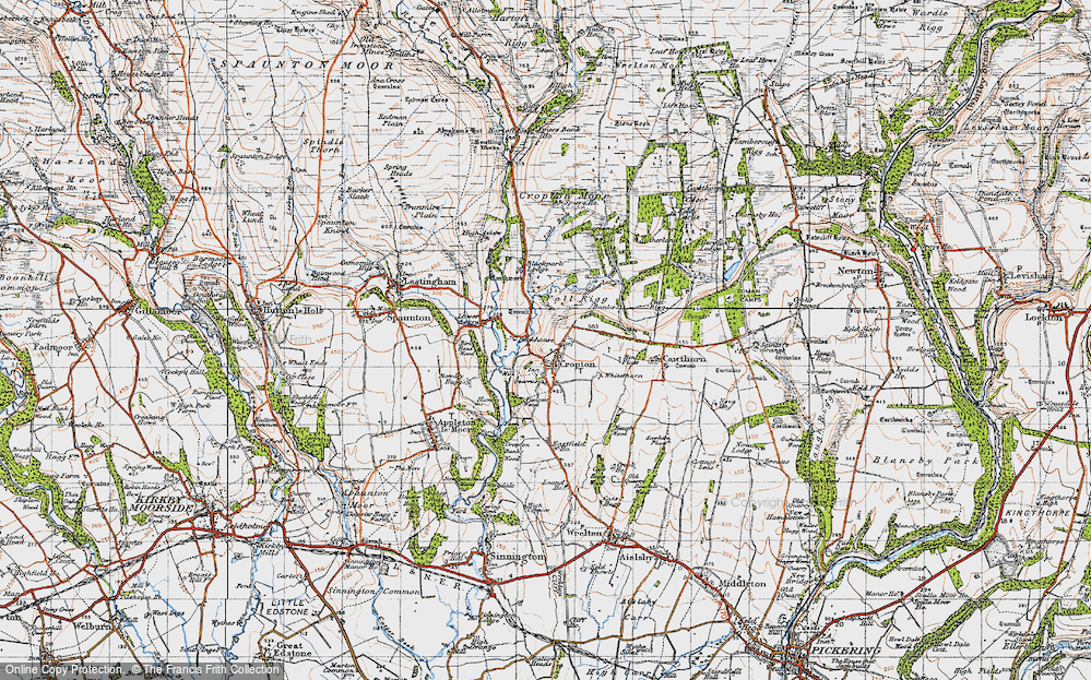 Old Map of Cropton, 1947 in 1947