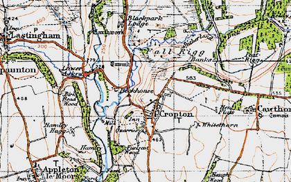 Old map of Whitethorn in 1947