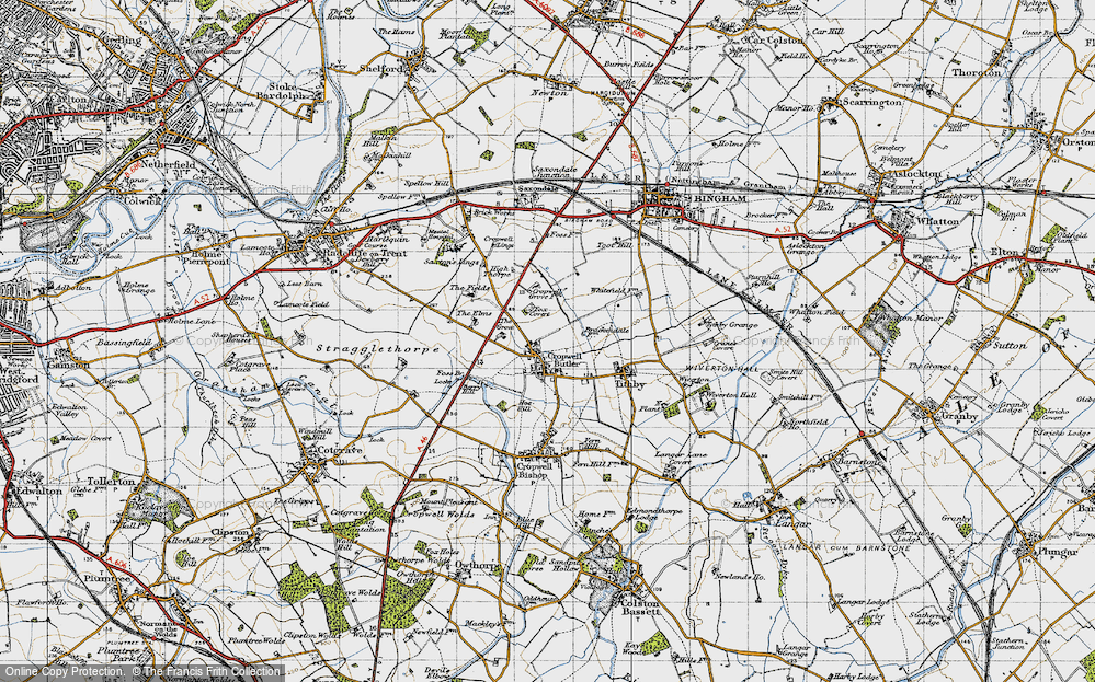 Old Map of Cropwell Butler, 1946 in 1946