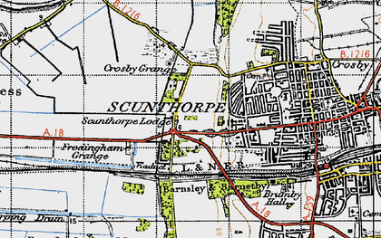 Old map of Brumby Grove in 1947