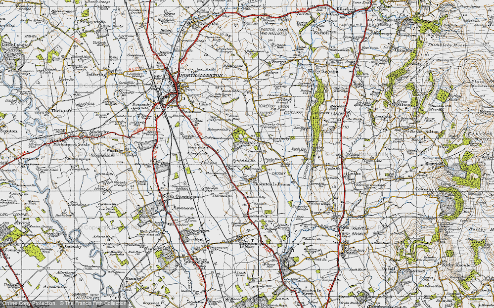 Old Map of Crosby Court, 1947 in 1947