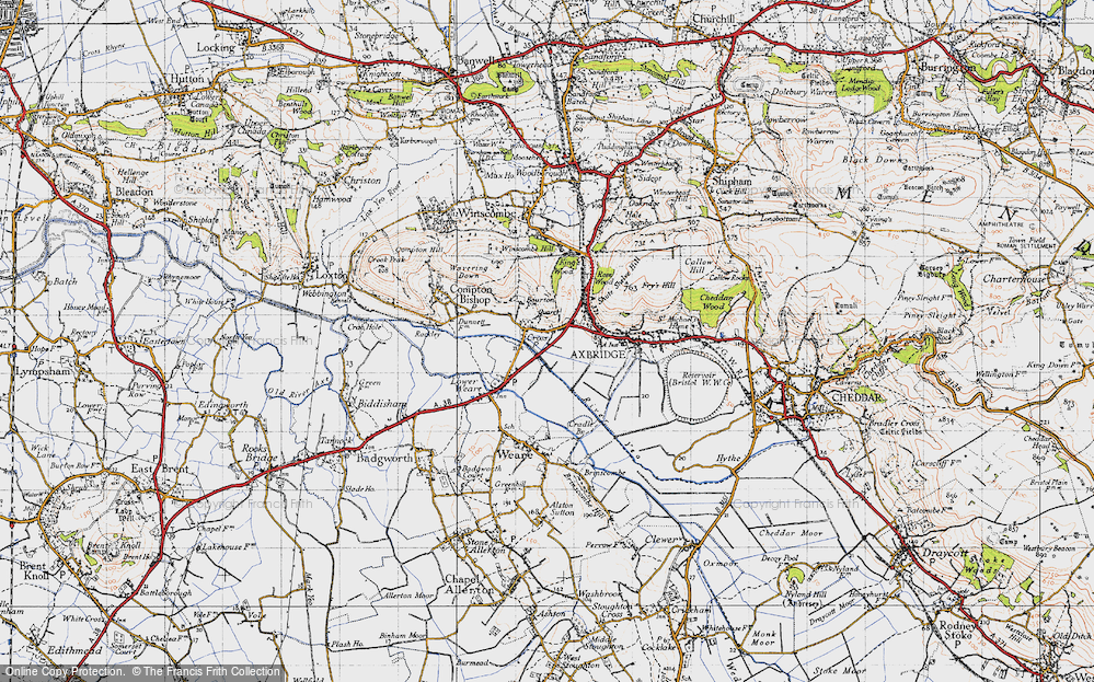 Old Map of Cross, 1946 in 1946