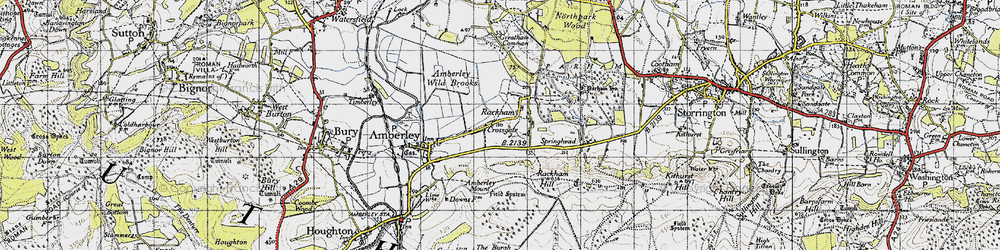 Old map of Cross Gate in 1940