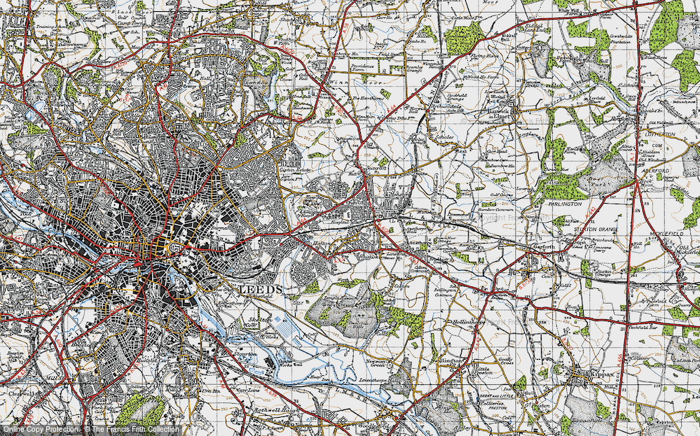 Old Map of Cross Gates, 1947 in 1947