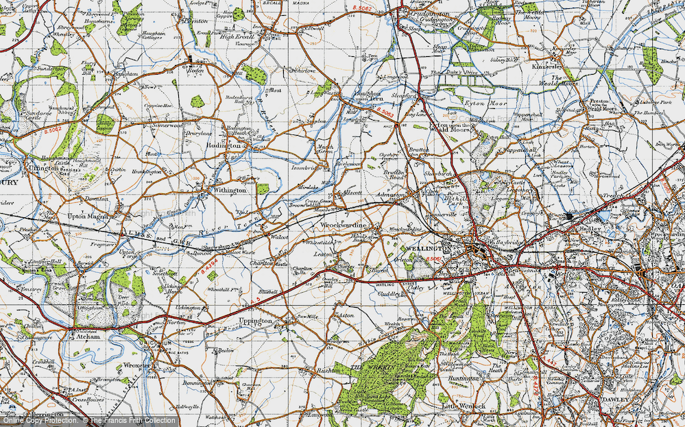Old Map of Cross Green, 1947 in 1947