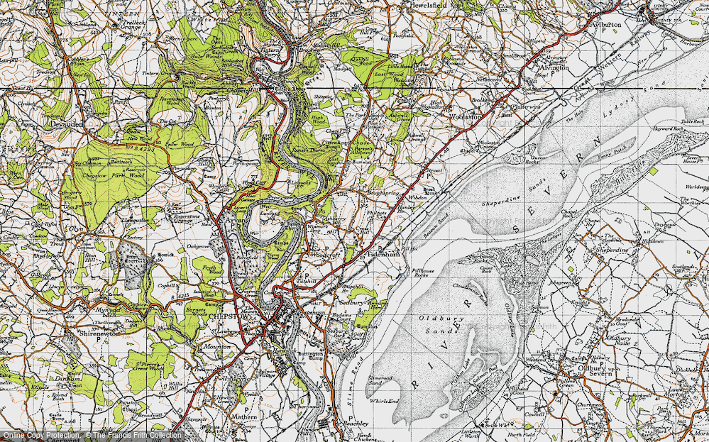 Old Map of Cross Hill, 1946 in 1946