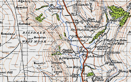 Old map of Beacon Guest in 1947
