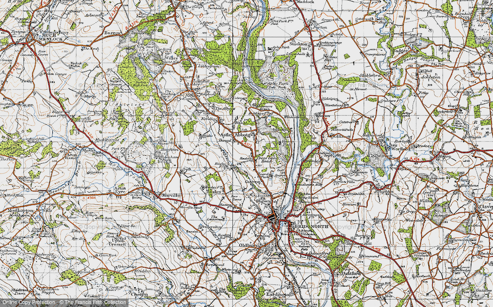 Old Map of Cross Lane Head, 1946 in 1946