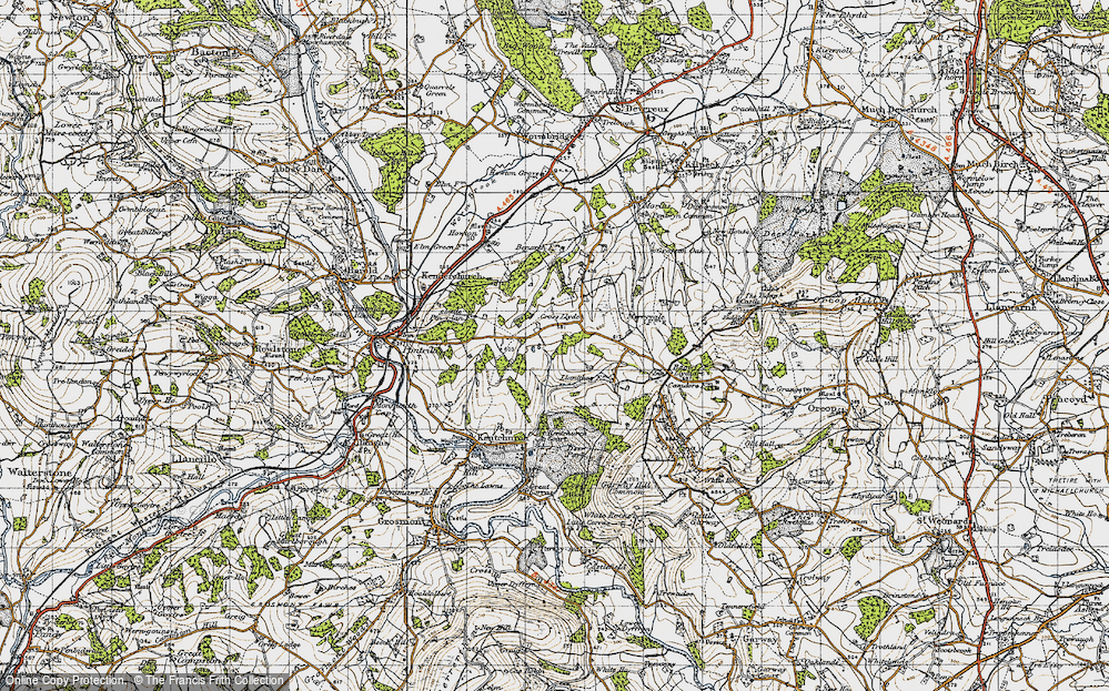 Old Map of Cross Llyde, 1947 in 1947