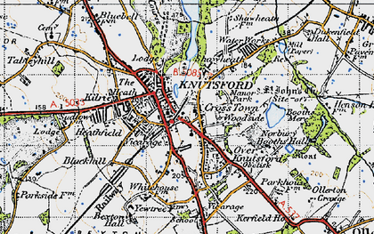 Old map of Cross Town in 1947