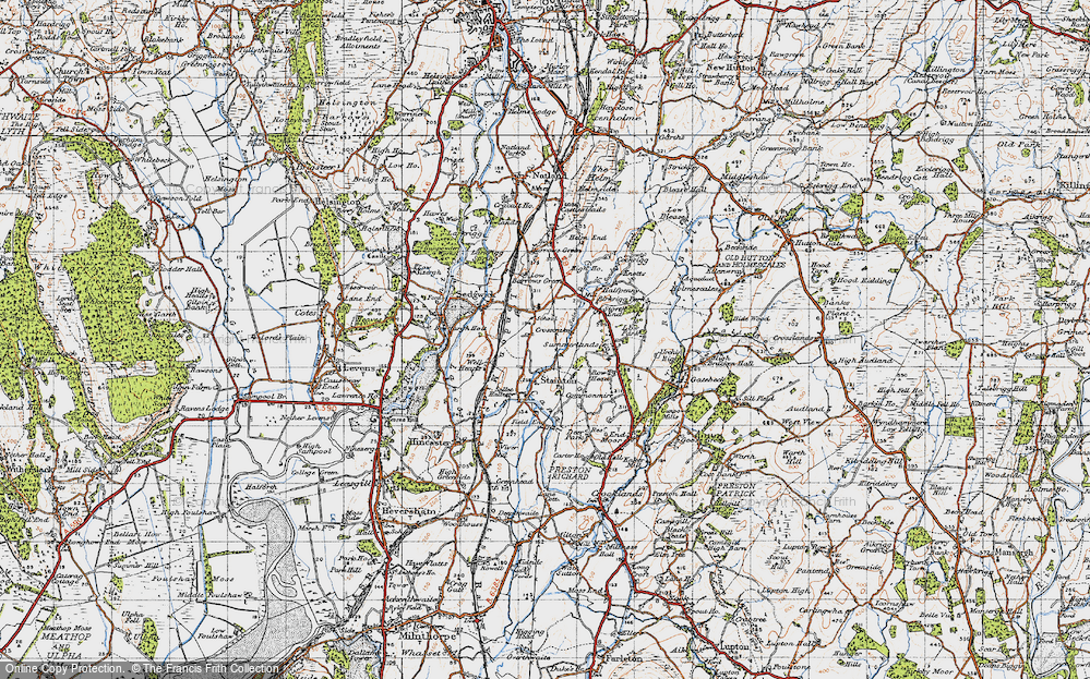 Old Map of Crosscrake, 1947 in 1947