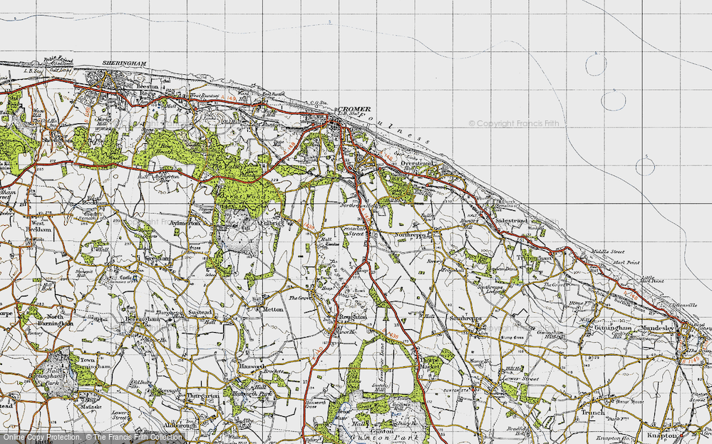 Old Map of Crossdale Street, 1945 in 1945