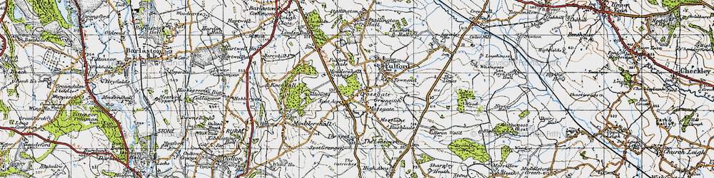 Old map of Spot Acre in 1946