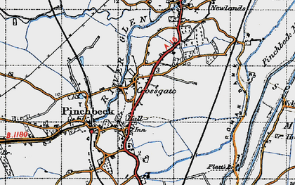 Old map of Crossgate in 1946