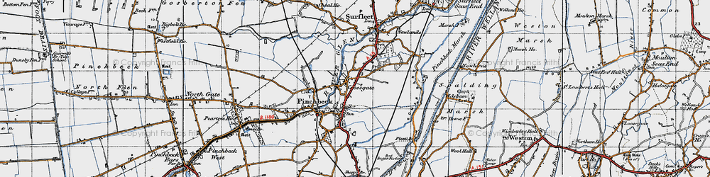 Old map of Crossgate in 1946
