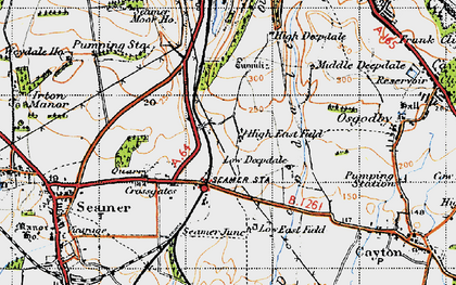Old map of Crossgates in 1947