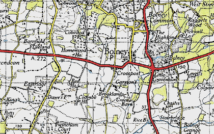 Old map of Ormonde Hall in 1940