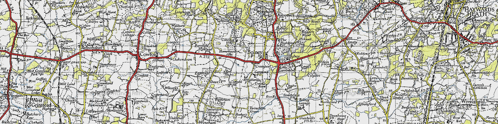 Old map of Ormonde Hall in 1940
