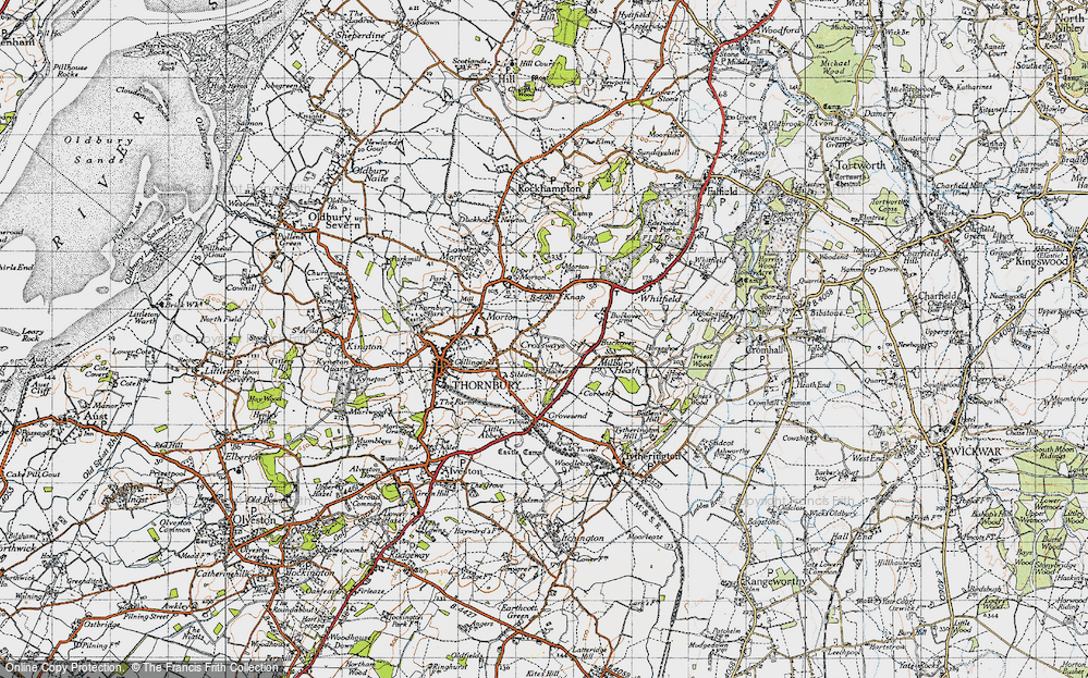 Old Map of Crossways, 1946 in 1946