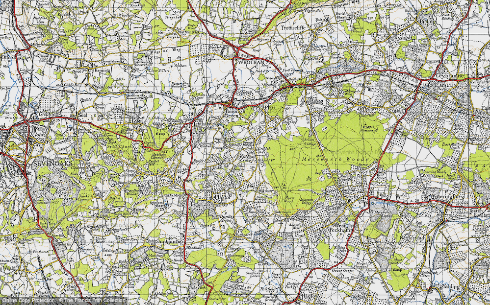Old Map of Crouch, 1946 in 1946