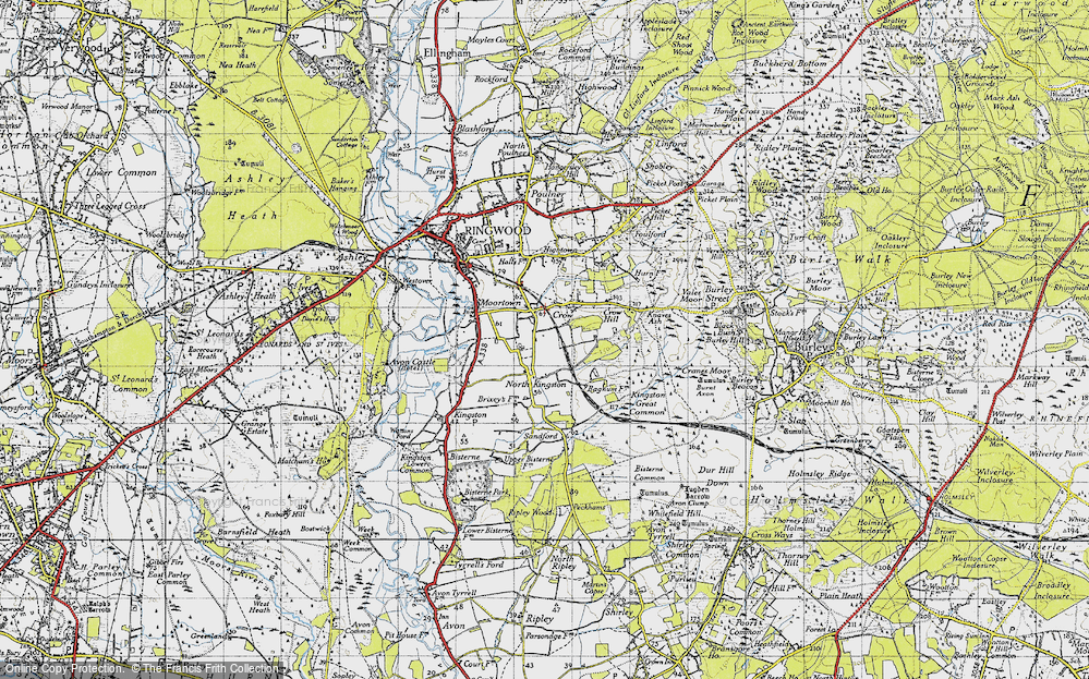 Old Map of Crow, 1940 in 1940