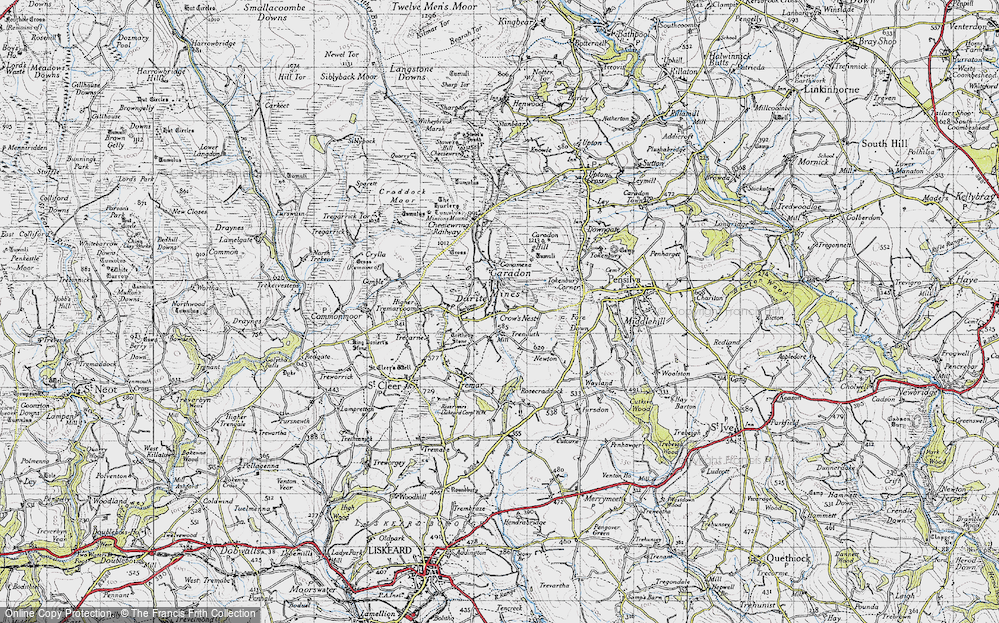 Old Map of Crow's Nest, 1946 in 1946