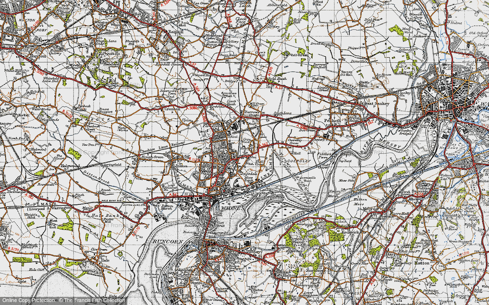 Old Map of Crow Wood, 1947 in 1947