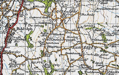 Old map of Crowborough in 1947