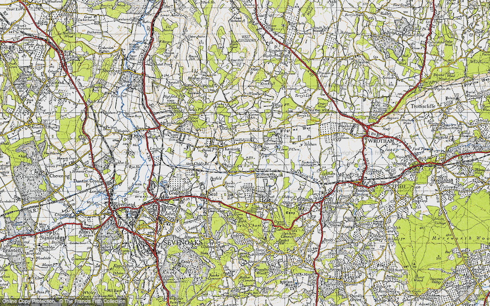 Old Map of Crowdleham, 1946 in 1946