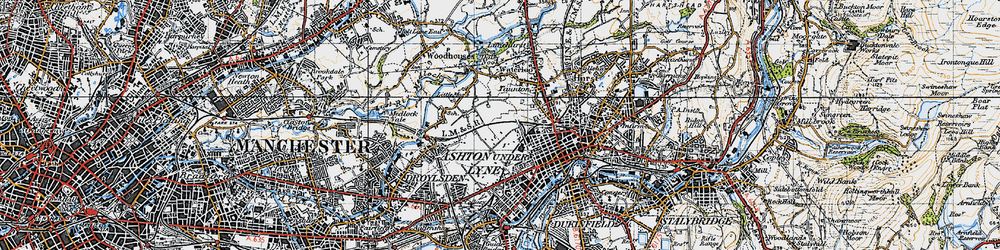 Old map of Crowhill in 1947