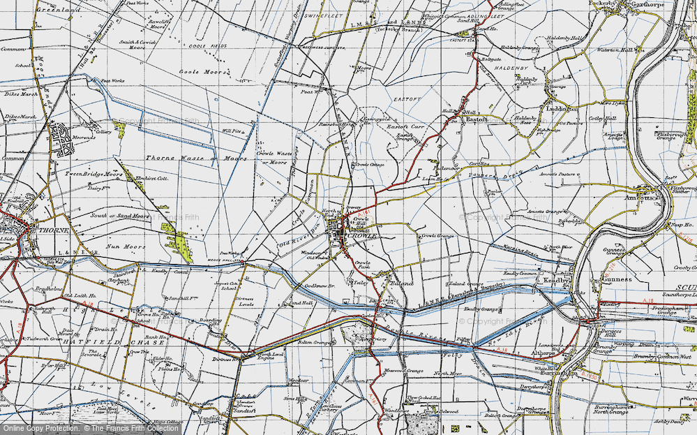 Old Map of Crowle Hill, 1947 in 1947