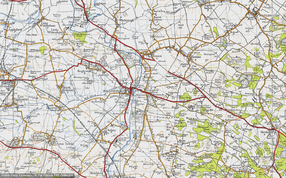 Old Map of Crowmarsh Gifford, 1947 in 1947