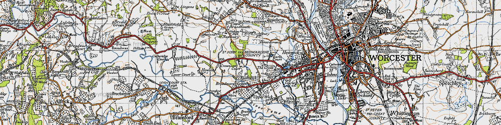Old map of Aymestrey School in 1947
