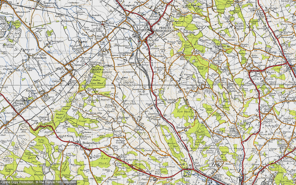 Old Map of Crownfield, 1947 in 1947