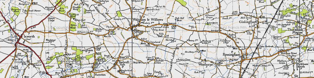 Old map of Crownland in 1946