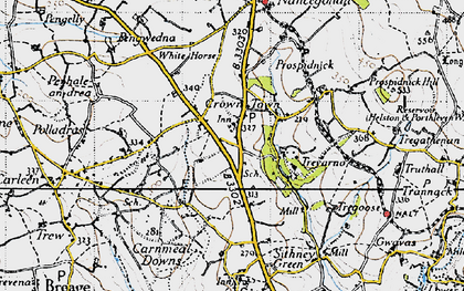 Old map of Crowntown in 1946