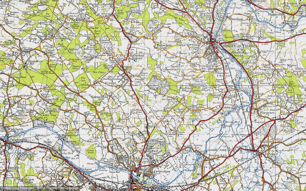 Old Map of Crowsley, 1947 in 1947